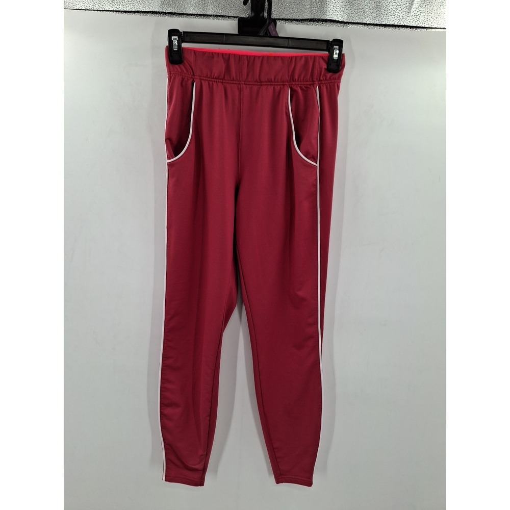 Gymshark Reces Joggers Redish Size Small Fold Over Waist Band Pockets High Rise‎